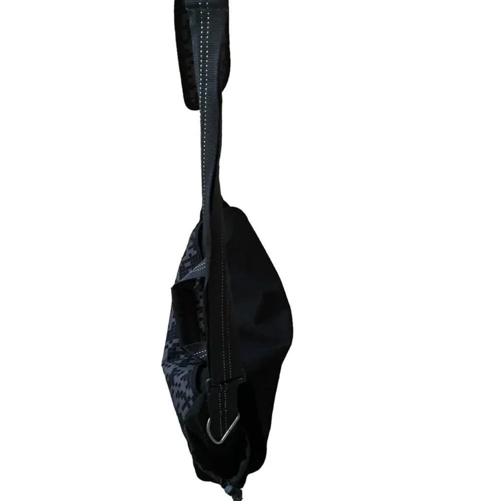 PB Teen Black &‎ Gray Digital Camo Messenger Bag With Adjustable Strap